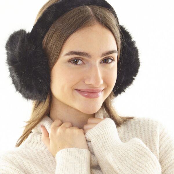 Luxury fur ear muffs Thumbnail