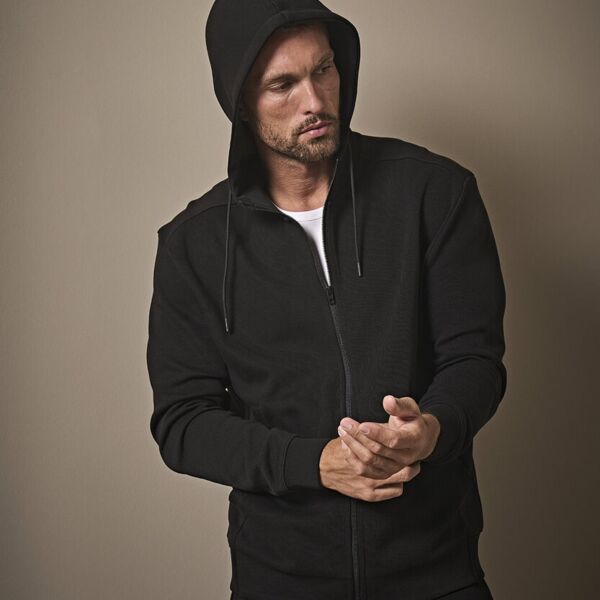 Ribbed interlock hooded full-zip (5508) Thumbnail