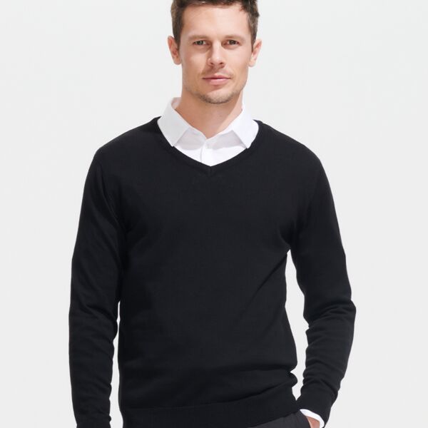 SOL'S Galaxy Cotton Acrylic V Neck Sweater Thumbnail